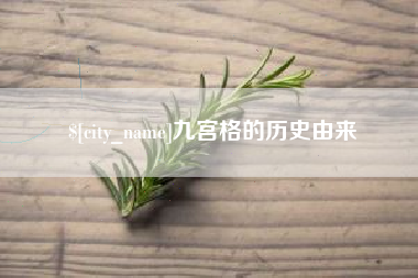 陆丰九宫格的历史由来