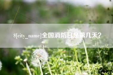 陆丰全国消防日是第几天？