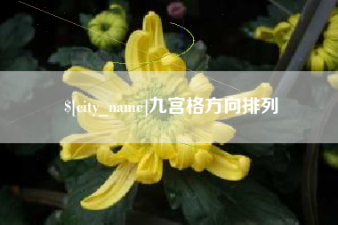 陆丰九宫格方向排列