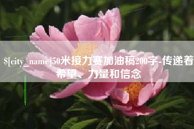 陆丰50米接力赛加油稿200字-传递着希望、力量和信念