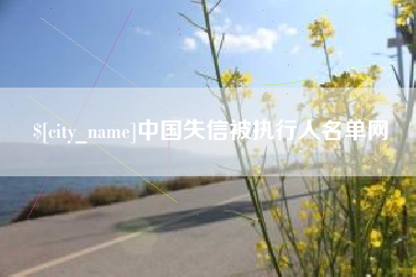 陆丰中国失信被执行人名单网