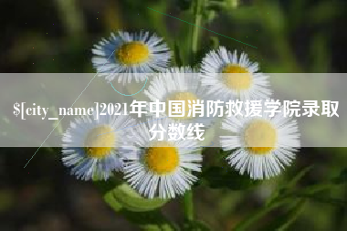 陆丰2021年中国消防救援学院录取分数线