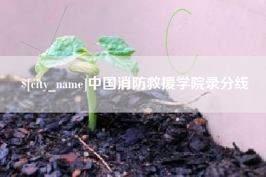 陆丰中国消防救援学院录分线