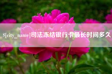 陆丰司法冻结银行卡最长时间多久