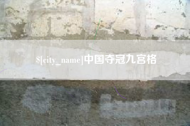陆丰中国夺冠九宫格