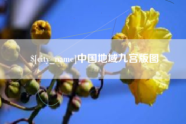陆丰中国地域九宫版图