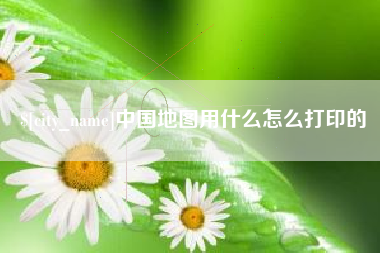 陆丰中国地图用什么怎么打印的