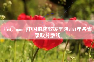 陆丰中国消防救援学院2021年各省录取分数线