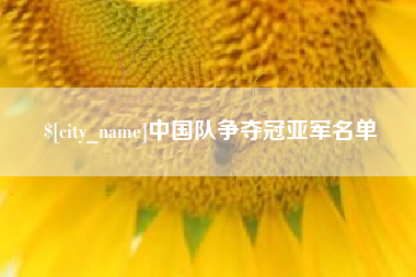 陆丰中国队争夺冠亚军名单