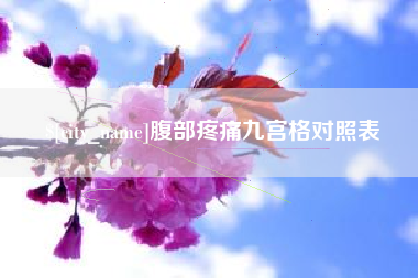 陆丰腹部疼痛九宫格对照表