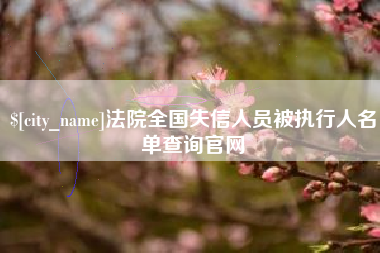 陆丰法院全国失信人员被执行人名单查询官网