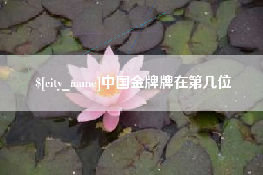 陆丰中国金牌牌在第几位
