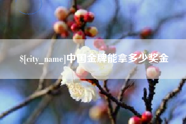 陆丰中国金牌能拿多少奖金