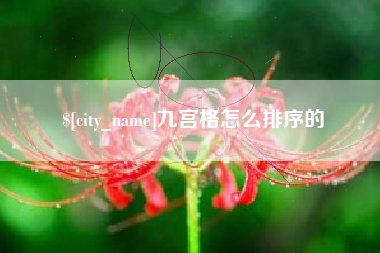 陆丰九宫格怎么排序的