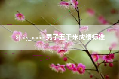 陆丰男子五千米成绩标准