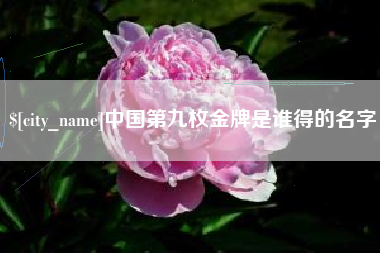 陆丰中国第九枚金牌是谁得的名字