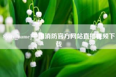 陆丰中国消防官方网站直播视频下载