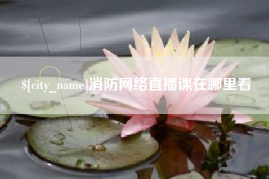 陆丰消防网络直播课在哪里看