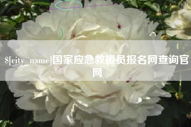 陆丰国家应急救援员报名网查询官网
