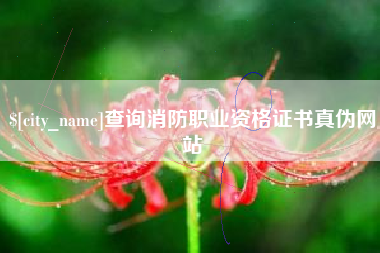 陆丰查询消防职业资格证书真伪网站