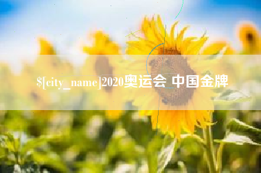 陆丰2020奥运会 中国金牌