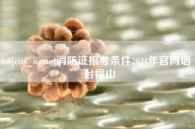 陆丰消防证报考条件2024年官网烟台福山